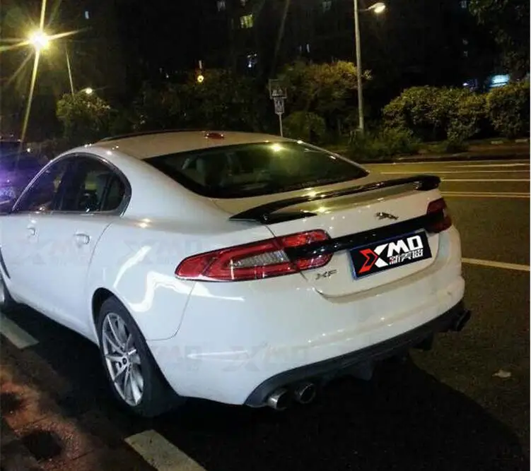 Углеродное волокно заднего крыло багажника выступ Спойлеры для Jaguar XF 2009 2010 2011 2012 2013