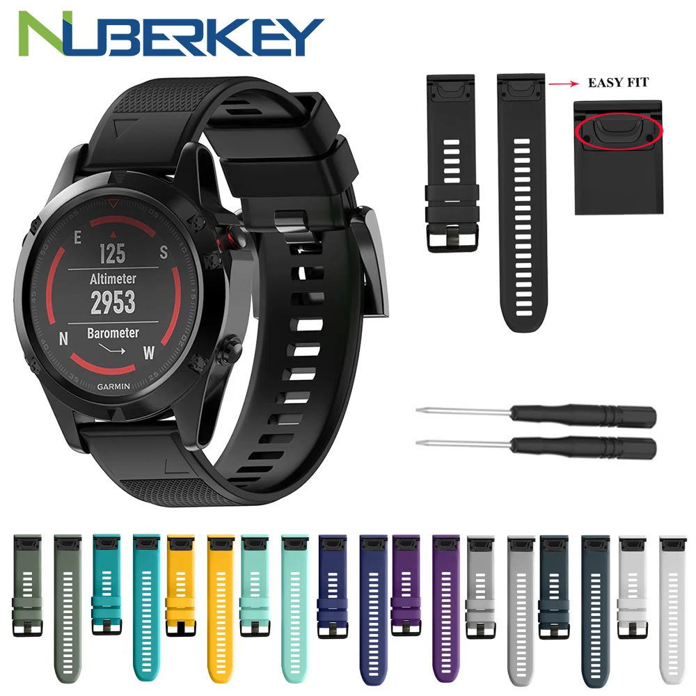 Силиконовый ремешок Fivstr для наручных часов браслет Garmin Fenix 6X 5X 5 6 plus 5s 6S Pro S60 Watch