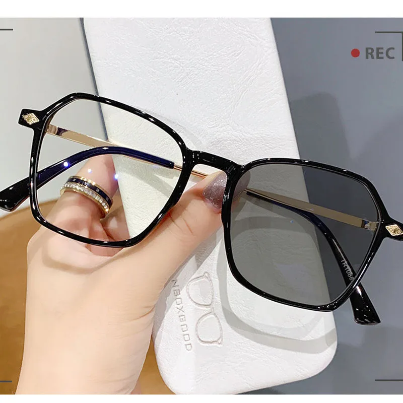 

Fashion Photochromic Reading Glasses Diopter +0.5 +0.75 To +6 TR90 Frame Finished Hyperopia Glasses Shades For Women