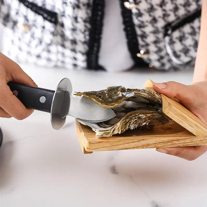 

2pcs Seafood Knife Oyster Shucking Clamp Oyster CutterShell Shucking Opener With Oyster Shucking Clamp For Restaurant Hotel Home