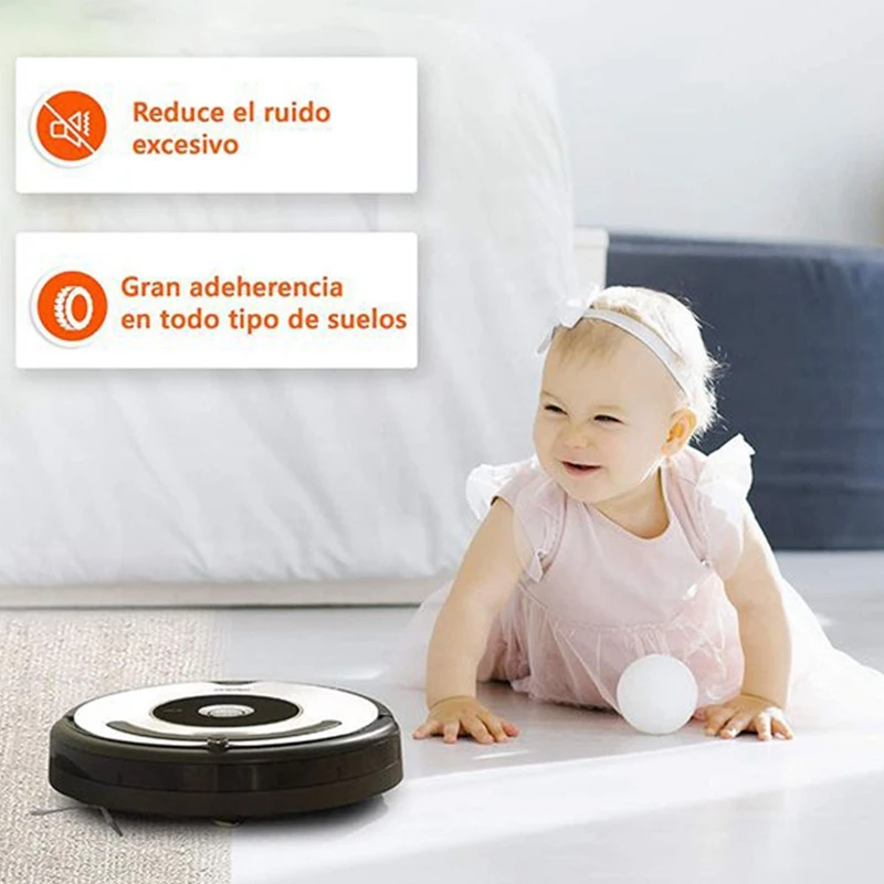 

Tires for IROBOT ROOMBA Wheels Series 500, 600, 700, 800 and 900 Anti-Slip, Great Adhesion and Easy Assembly 10PCS