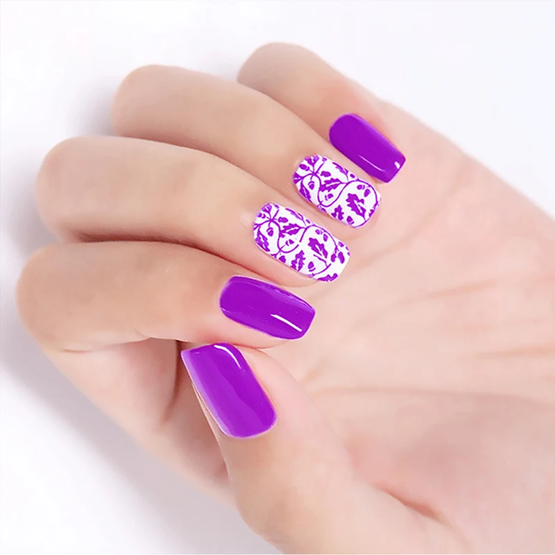 Beautilux 1шт Nail Art Штамповка Гель УФ -LED Ногти Печать Передача Замачивание Гелей Лак