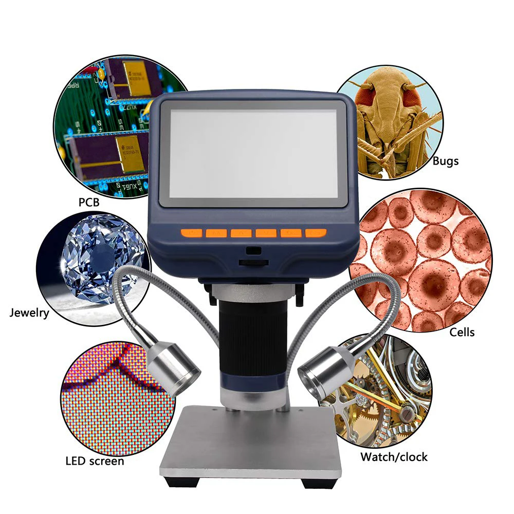 

Настольный Цифровые микроскопы 220X непрерывное Масштабирование USB микроскоп HD паяльный микроскоп с 8 светодиодный свет для ремонта
