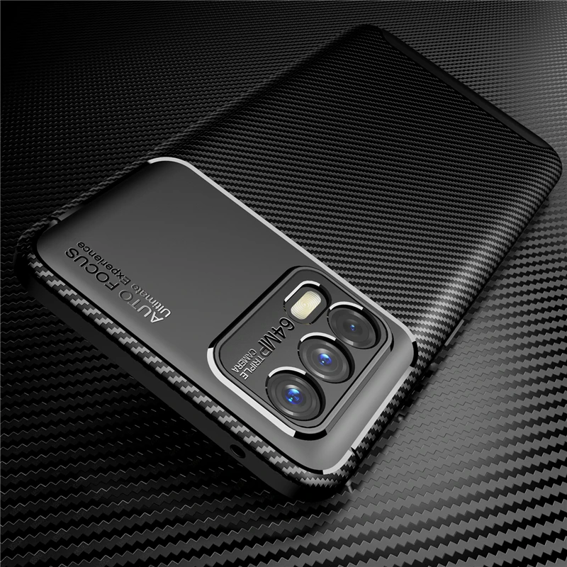 

For Oppo Realme GT Neo 2T Case Bumper Silicon Slim Carbon Fiber Anti-knock Case For Realme GT Neo 2T Cover For Realme GT Neo 2T