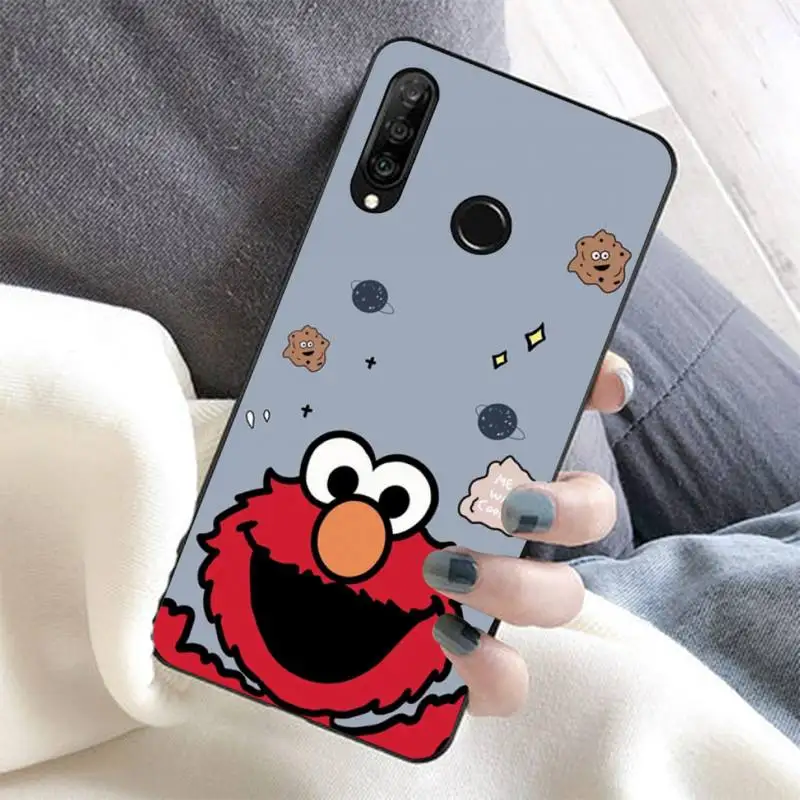 

Sesame Cookie Monster Elmo Phone Case for Huawei Honor 8x C 9 10 i lite play view 10 20 30 5A Nova 3 I