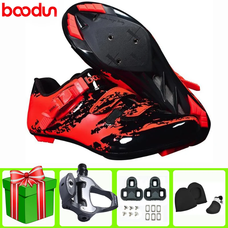 

BOODUN Cycling Shoes Road Men Sneaker Add Pedal Set Sapatilha Ciclismo Breathable Outdoor Athletic Bike Bicycle Racing Bicicleta