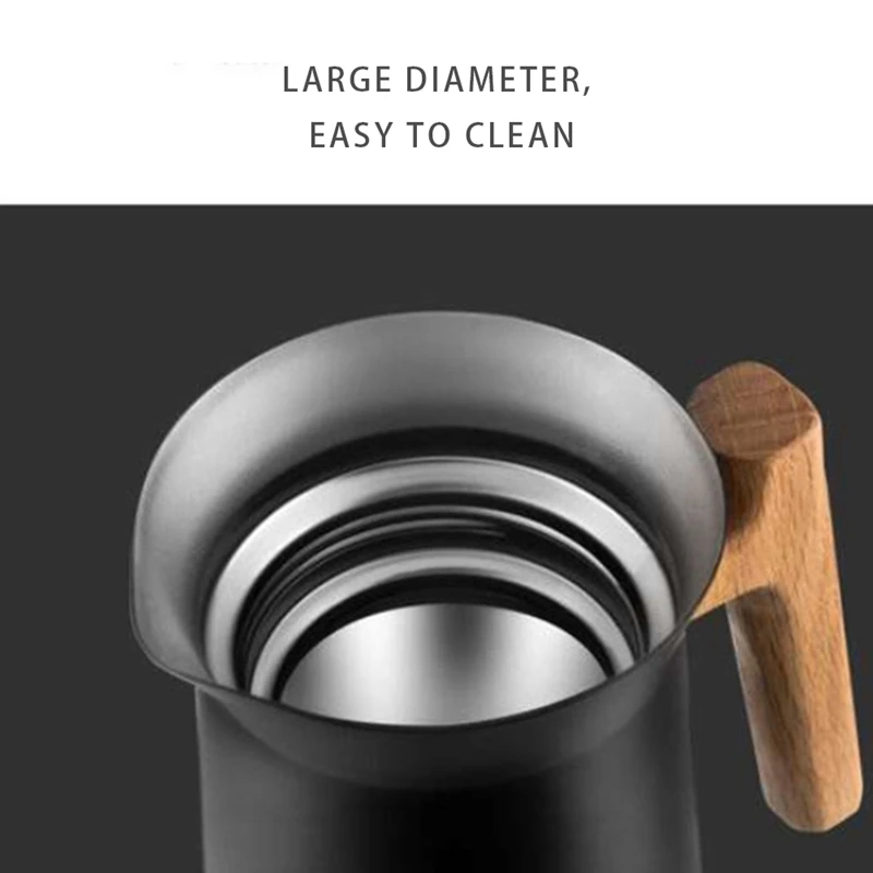 

Stainless Steel Thermal Coffee Carafe Vacuum Insulated Thermos and Beverage Pot For Tea,Infused Drinks and 34 Oz