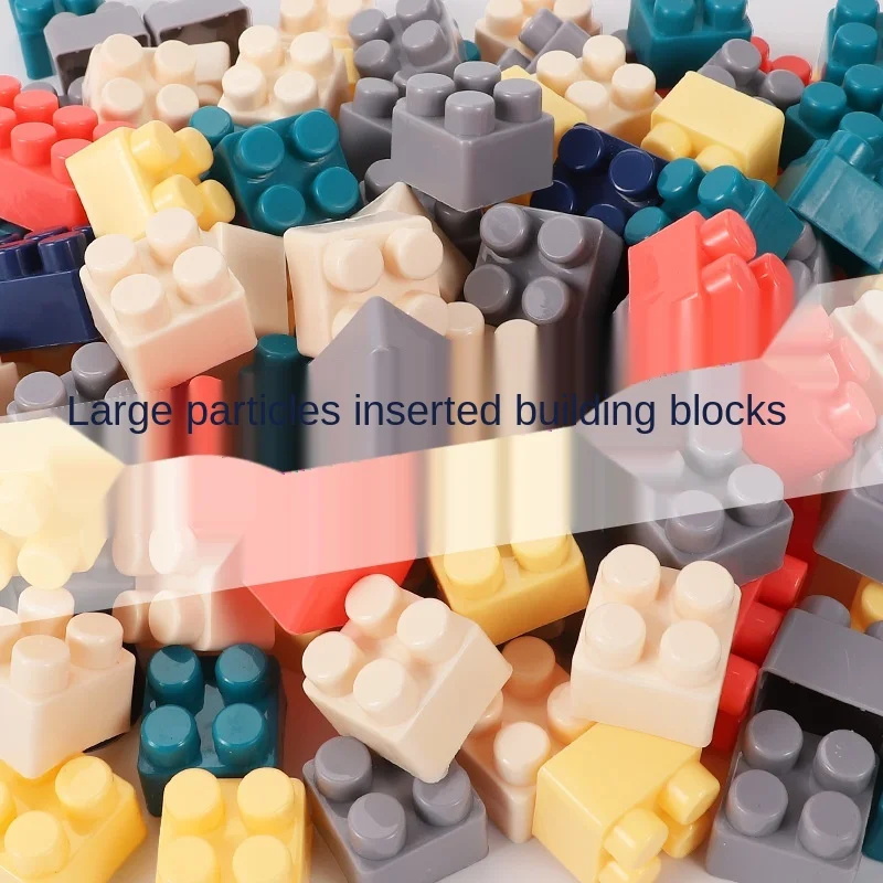[Бесплатная доставка] Детские большие строительные блоки головоломка раннее