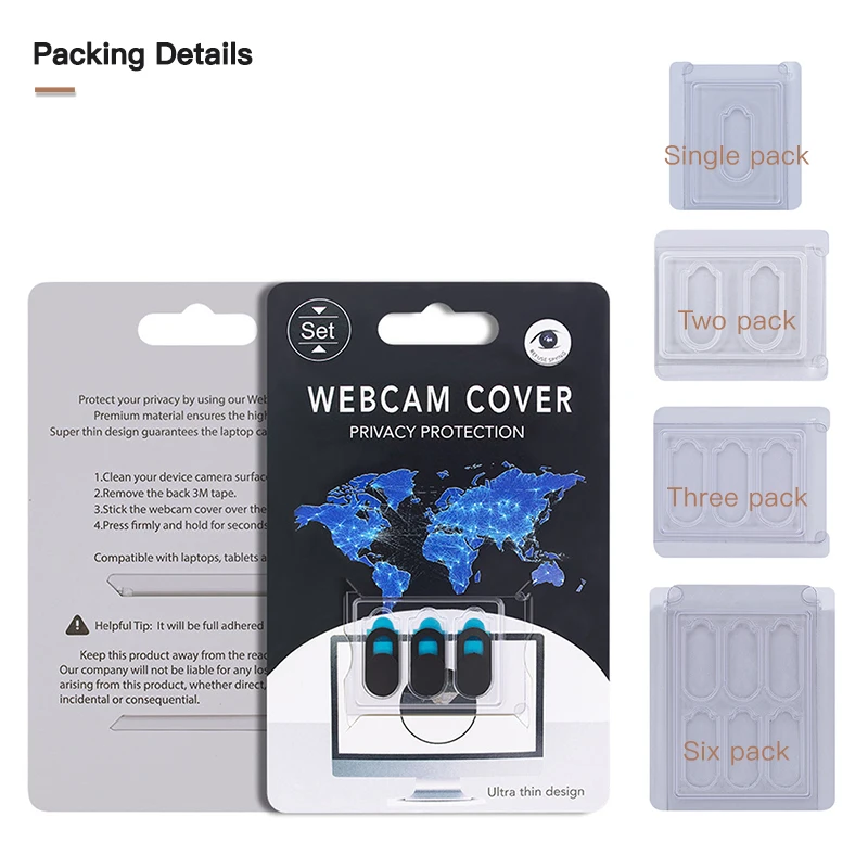 KUULAA Mobile Phone Privacy Sticker WebCam Cover Shutter Magnet Slider Plastic For iPhone Web Laptop PC For iPad Tablet Camera