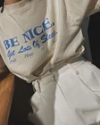 Женская футболка большого размера Be Nice, с вдохновляющими цитатами, в стиле Харадзюку