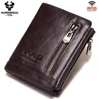 Мужской кошелек из натуральной кожи, кошелек для мелочи, кредитница с Rfid, высококачественное портмоне на цепочке, мужское портмоне