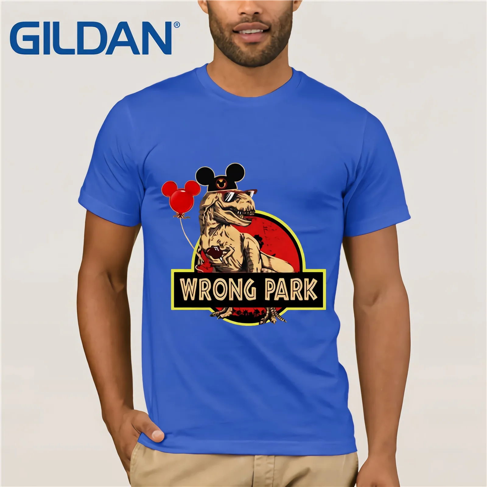 Футболка с принтом World Wrong Park 2019 Летняя мужская футболка коротким рукавом |
