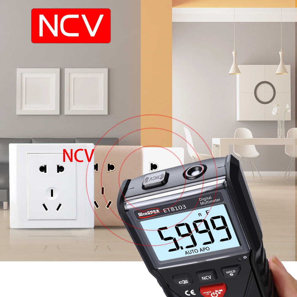 Цифровой мультиметр WinAPEX ET8103 Автоматический диапазон Автоматическое Измерение