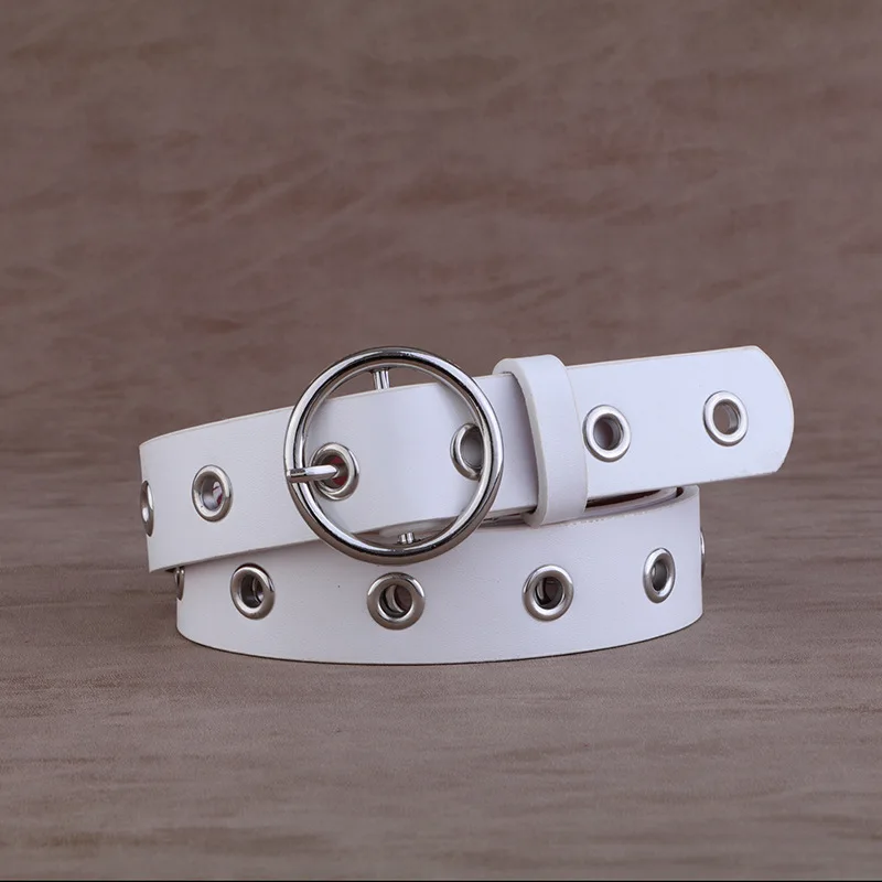 Женские ремни из натуральной кожи модные стильные с пряжкой сплава язычком