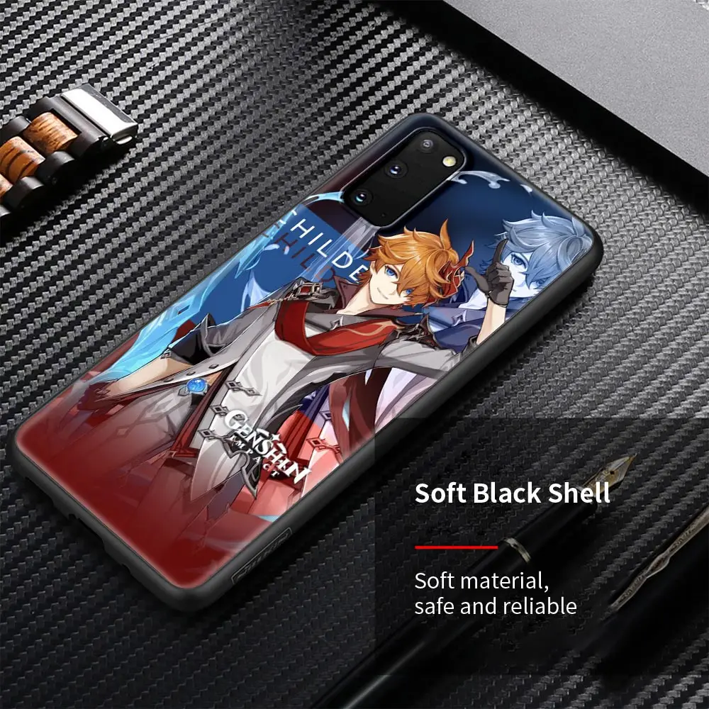 

Genshin Impact Silicone Soft Case for Samsung Galaxy S21 S20 FE S20 Utra Plus Luxury Cover S10 S10E S9 S8 Plus Coque