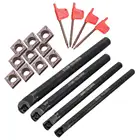 18 шт. обработка ЧПУ винтового типа внутреннее отверстие токарного станка держатель расточной штанги карбидные вставки гаечные ключи токарный станок наборы токарных инструментов