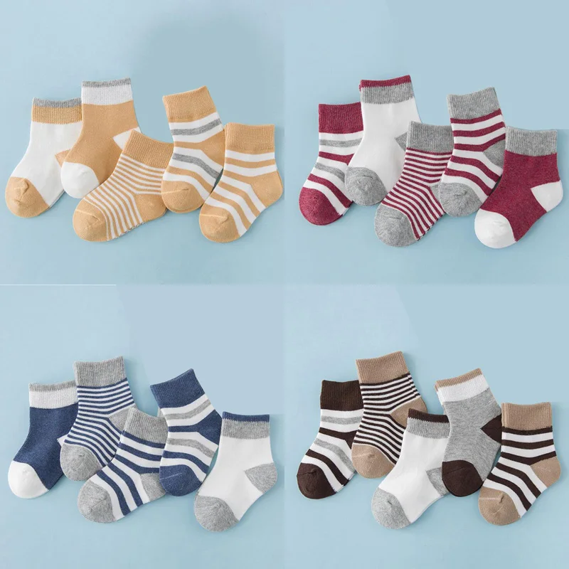 5 пара/лот Новые детские носки Хлопковые для малышей|Носки| |