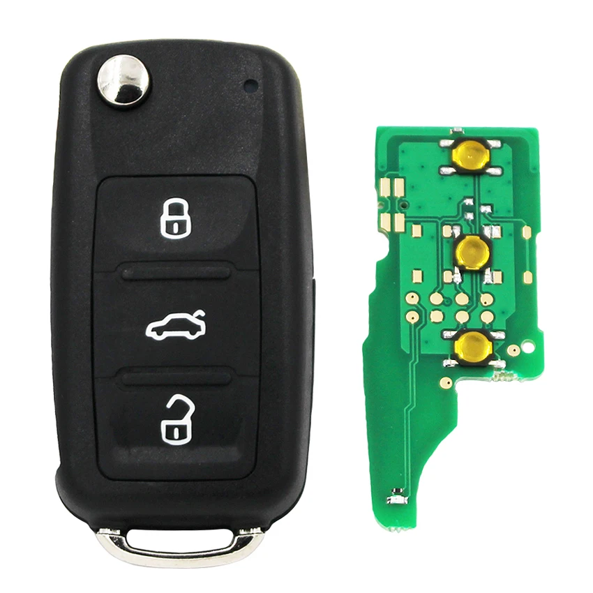 5 шт./лот 3 кнопки дистанционного ключа для VW VOLKSWAGEN PASSAT Tiguan Sagitar Lavida 5K0 837 202AD 434 МГц-ID48
