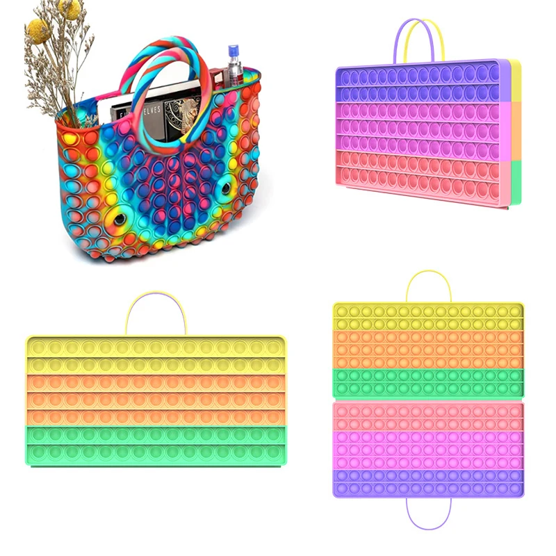 

2021 New Fidget Toys Simple Large Dimple Push Bubble Children Adult Relief Gift Sensory Squishy Antistress Floor Big Poppete Toy