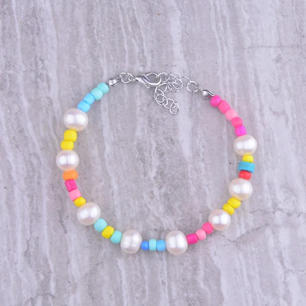Boho, колье из пресноводного жемчуга, ожерелье с кулоном, женское, erkek kolye bijoux femme, ожерелье из бисера, ожерелье, мода - Окраска металла: bracelet