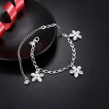 

Fashion Constellation Anklet Flower Pendant Anklet Jewelry for Women LKNSPCA172