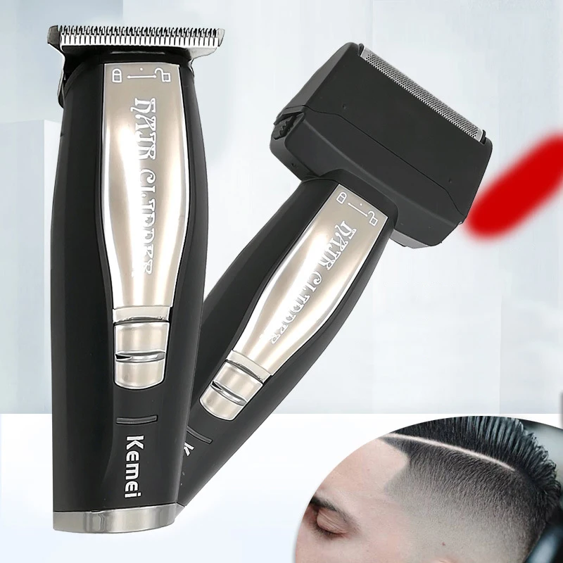 Kemei электрическая машинка для стрижки волос бытовой подсчета очков пуш-ап 2-в-1