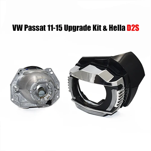 Passat and HL D2 Ronan V-W passat 11-15 фары DRL upagrade комплект Янтарный СВЕТОДИОДНЫЙ ПОВОРОТНЫЙ hella koito Q5 объектив фары в сборе модифицированные детали - Цвет: Passat and HL D2