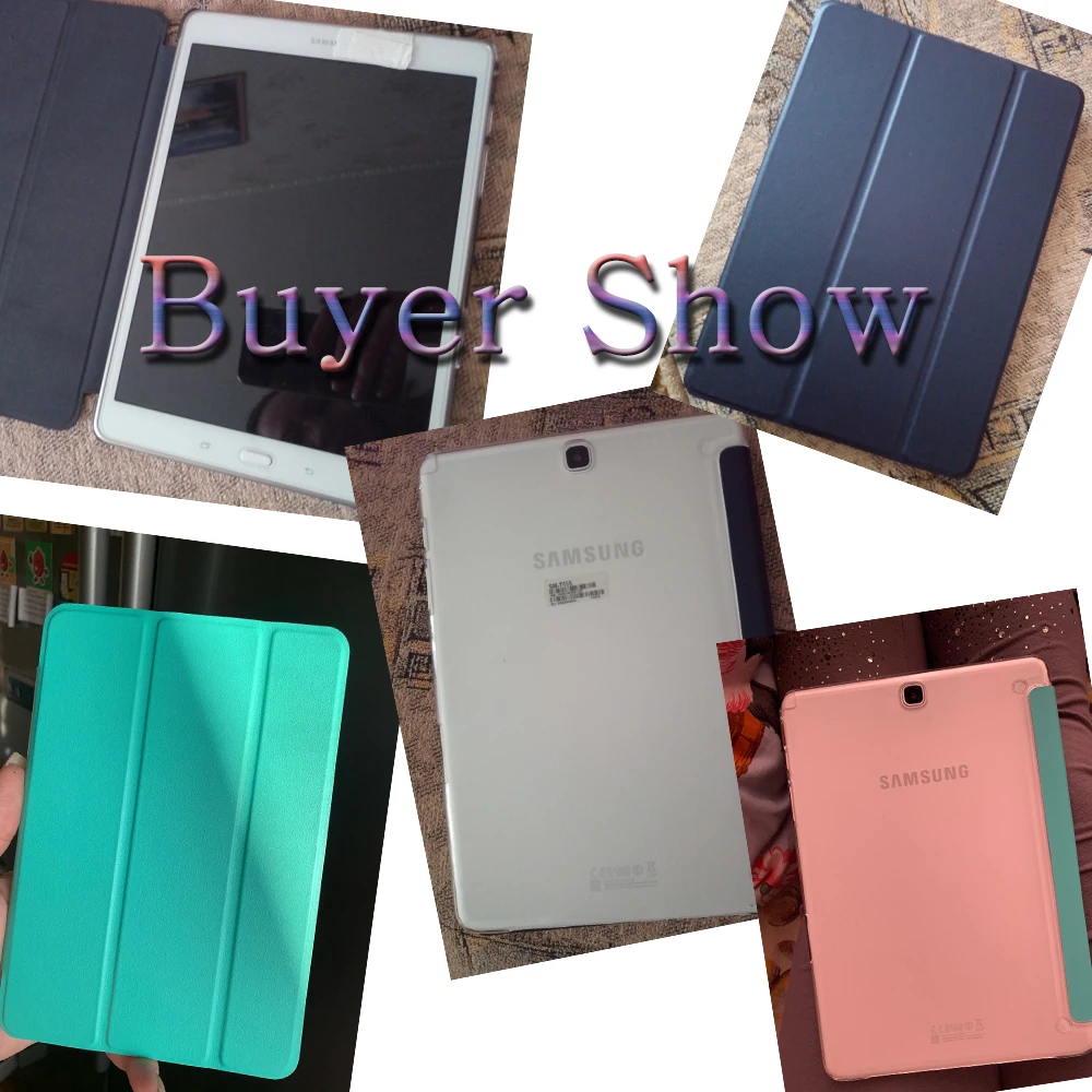 Чехол для планшета Samsung Galaxy Tab A 9 7 2015 T550 T555 SM-T550 SM-T555 Чехол-книжка из искусственной