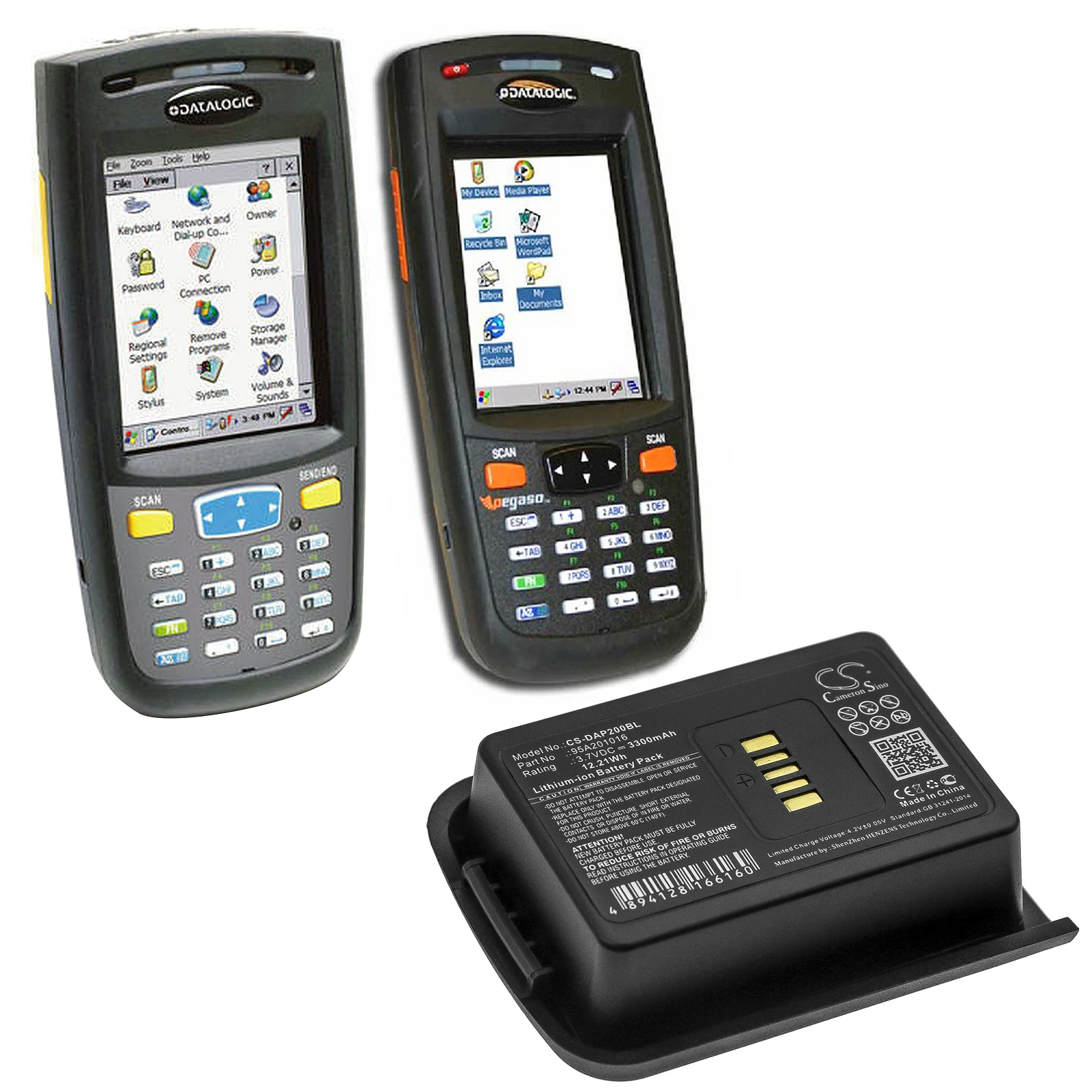 

Cameron Sino For Datalogic 950401003,P20,P20-1001 3300mAh / 12.21Wh