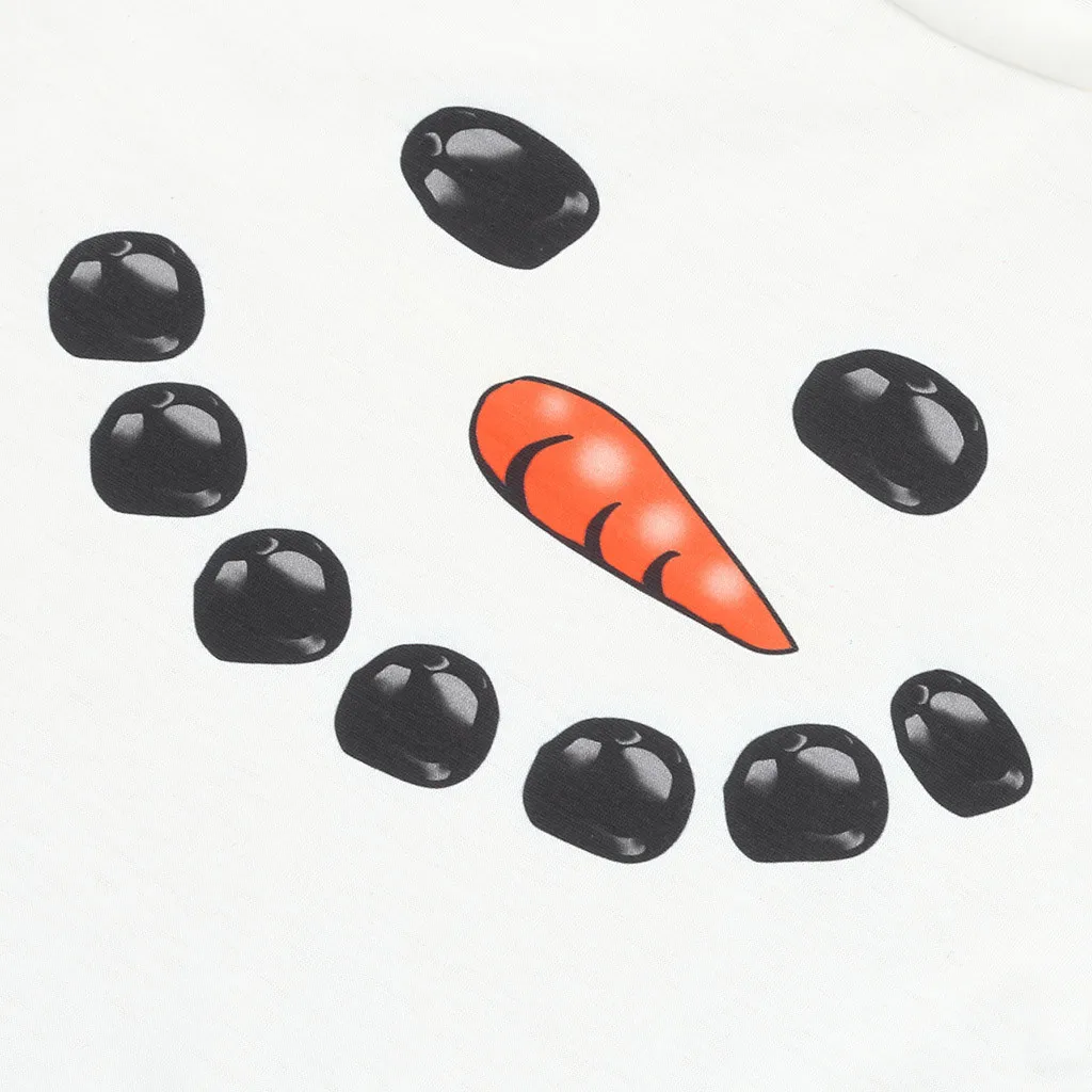 Платья на Хэллоуин женские рождественские футболки с изображением снеговика для