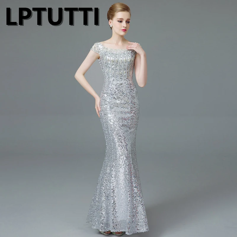 Женское длинное вечернее платье с блестками кристаллами|Вечерние платья| |