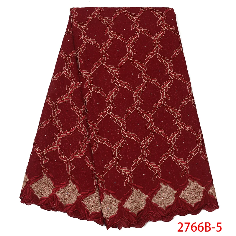 Nigerian Swiss Voile Lace In Switzerland 2019 High Quality African Dry Cotton Fabric For Women Dress With Stones GD2766B-1 | Дом и сад