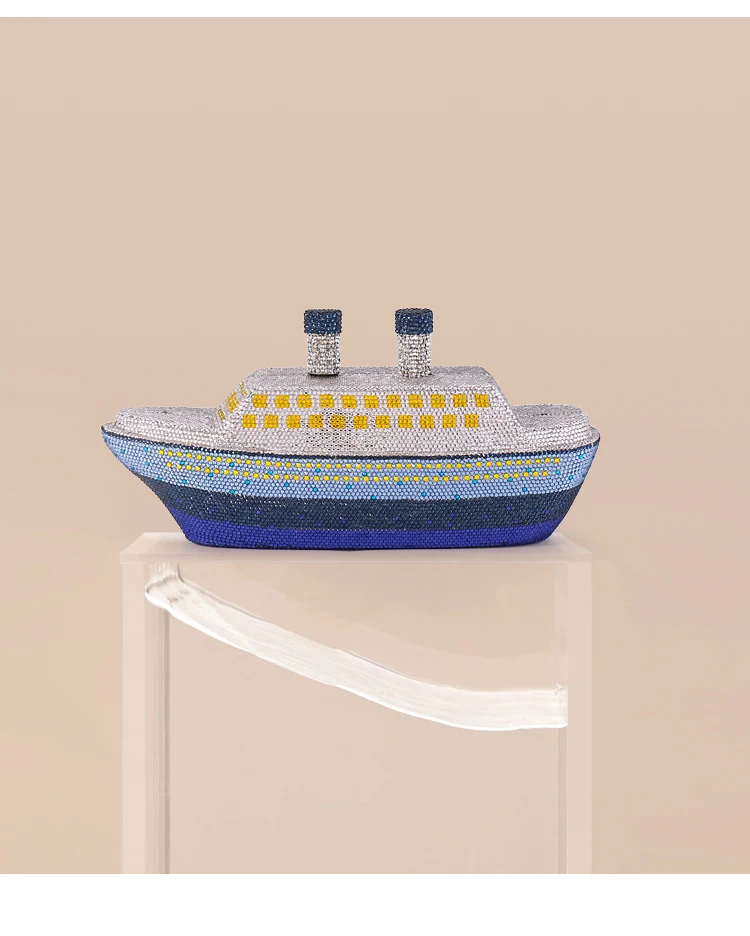 Свадебная Синяя сумочка для невесты винтажный женский клатч с кристаллами и