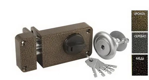 Замок накладной ЗН 2-6 серебро (аналог Просам ЗН1Д) &quotЗенит&quot |