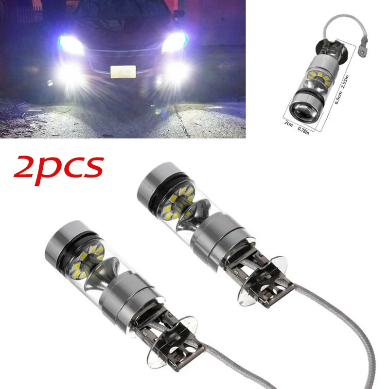 P21W BA15S 1156 2 шт. H3 светодиодный туман светильник DC12V 24V CREE 20SMD 200 светодиодных чипов