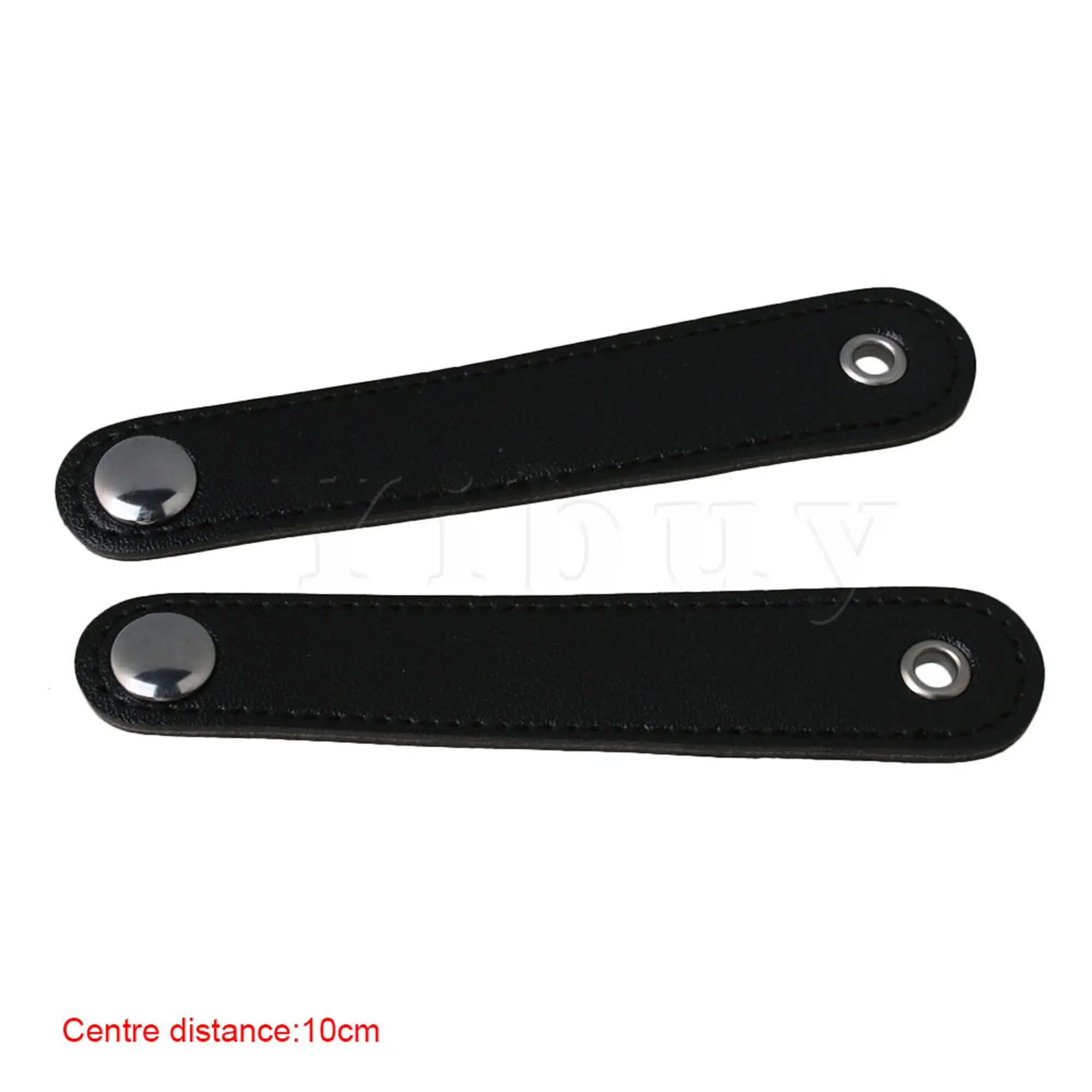 Yibuy 2x Double Layer PU Leather Bellows Straps Full for Bass Accordion 10cm |
