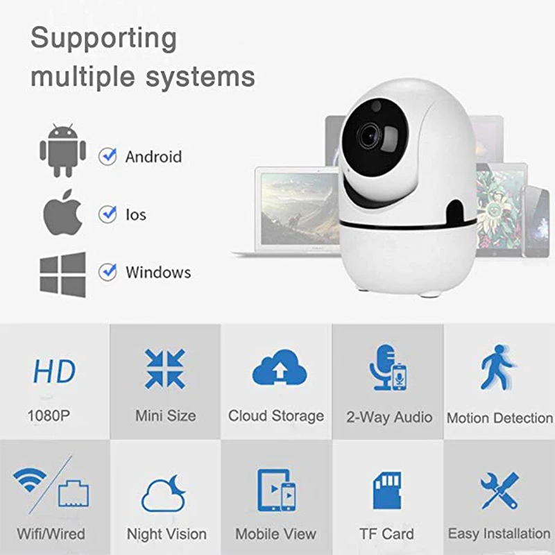 Беспроводная камера видеонаблюдения для дома 1080P YCC365 Plus | Безопасность и защита