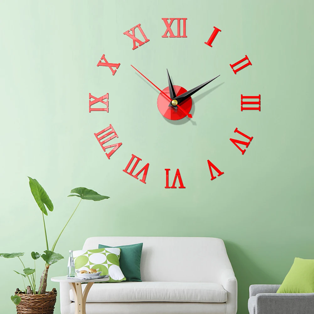 Модные креативные настенные часы в европейском стиле Домашние DIY 3D трехмерные