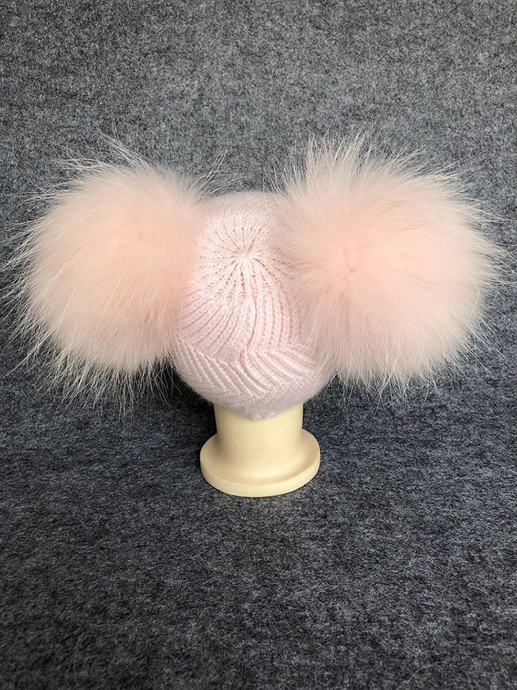 Шапка-бини с помпоном для младенцев милая вязаная шапка из ангоры мальчиков и