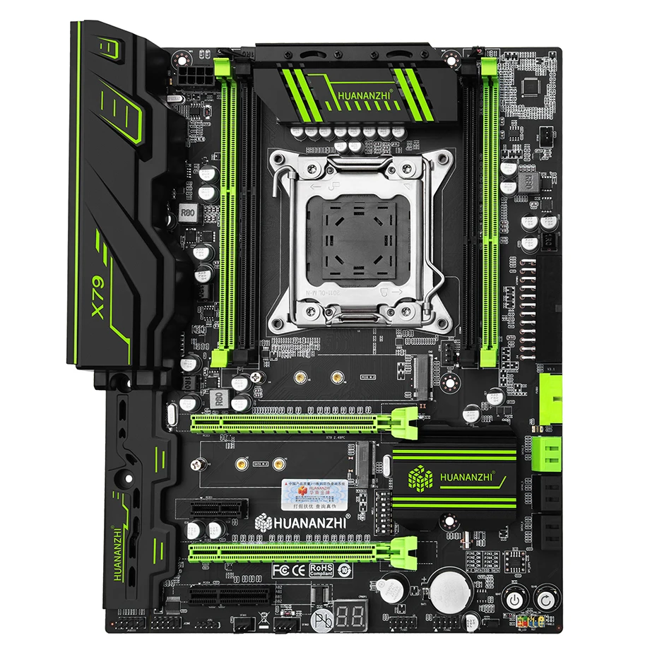 Preise HUANANZHI X79 2,49 MotherBoard LGA2011 V 3,1 X79 GRÜN ATX USB 3,0 SATA3 PCI-E NVME M.2 SSD Unterstützung REG ECC Speicher Und Xeon E5