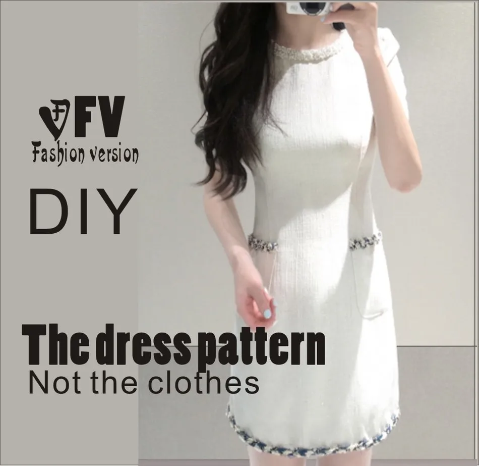 Платья Декоративный Шов Вырезания по шаблону для рисования одежда &quotсделай