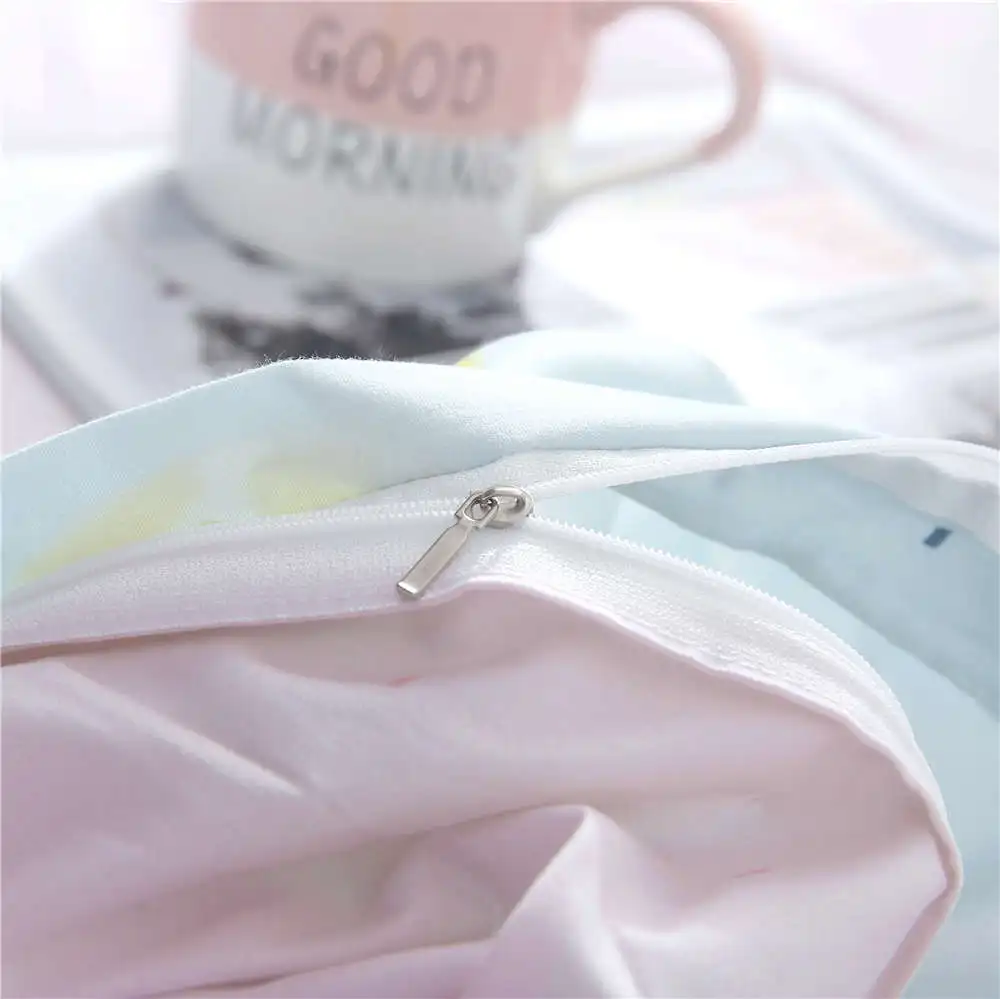 Комплект постельного белья покрывала с рисунком ананаса для взрослых и детей