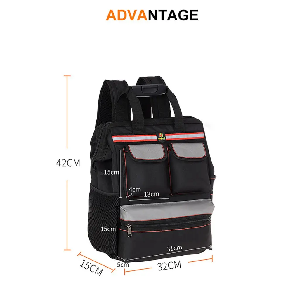 

SJ3 Hardware Repair Kit Tool Bag Electrician Work Multifunction Durable Mechanics Oxford Cloth Storage Bag Organizer Bag Sale