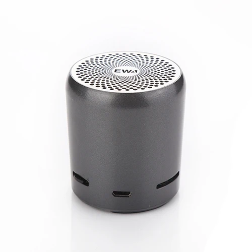 EWA A107S динамик s Портативный bluetooth Металл HIFI мини-динамик TWS беспроводной MP3 музыкальный плеер Сильный Звук SD карта воспроизведения динамик - Цвет: Черный
