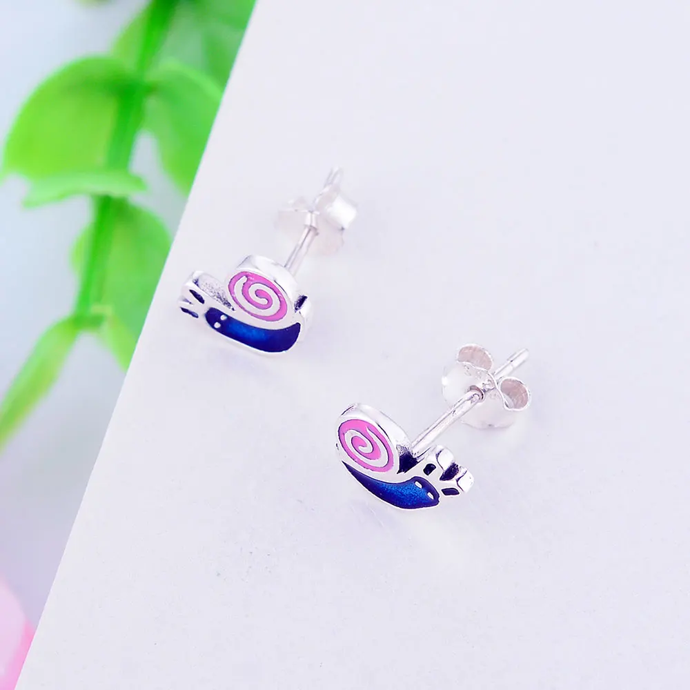 Женские серьги гвоздики из серебра 2019 пробы с животными|Серьги-гвоздики| |