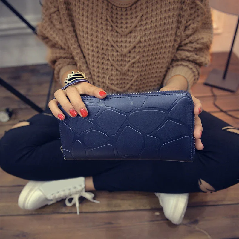 

Women PU Leather Purse Large Capacity Money Handbag Card Holders Phone Case Wallet -OPK