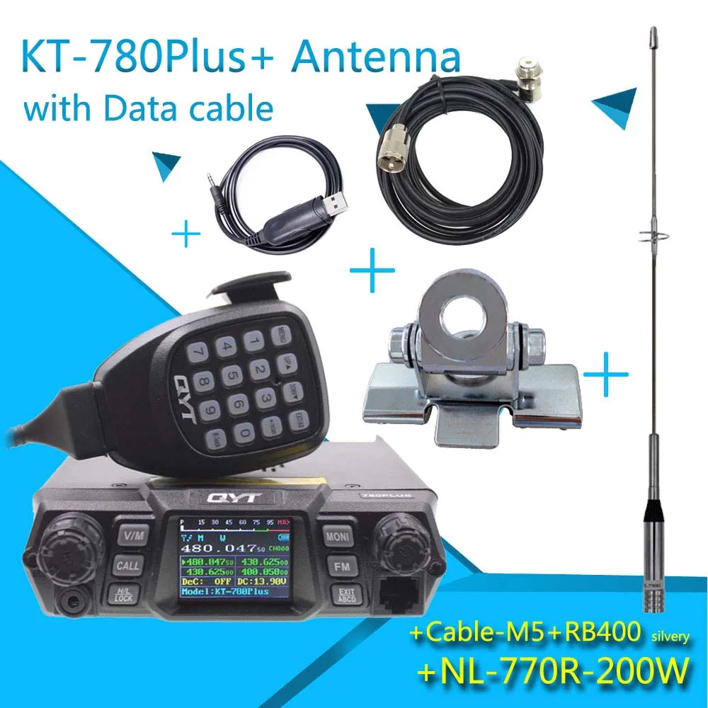 KT-780PLUS UHF400-480MHz Высокая выходная мощность 75 Вт дальние расстояния автомобиля радио QYT KT780Plus