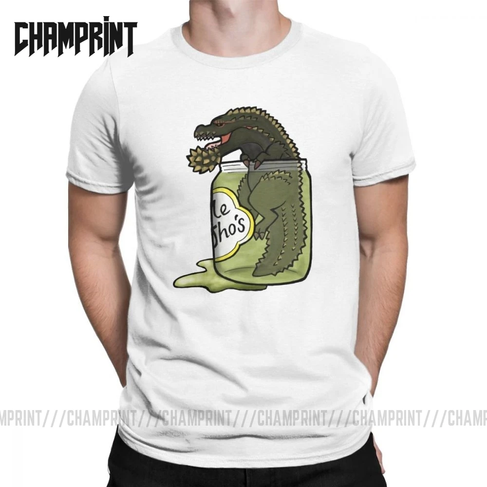 Мужская футболка Monster Hunter World The terrifical PickleJho винтажная хлопковая с короткими