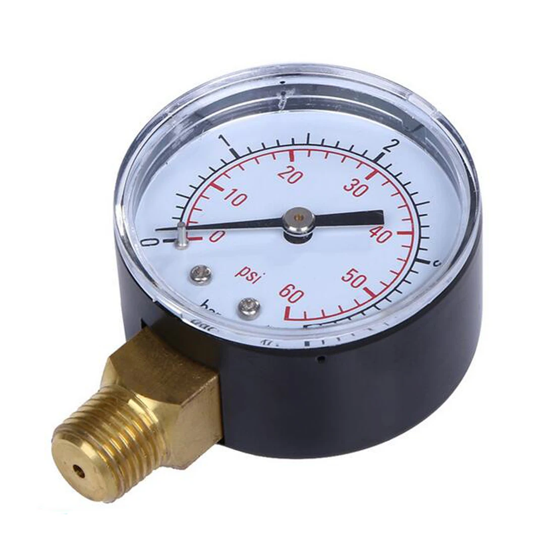 Манометр 0 60PSI/ 200psi с боковой резьбой для фильтрации воды воздуха и