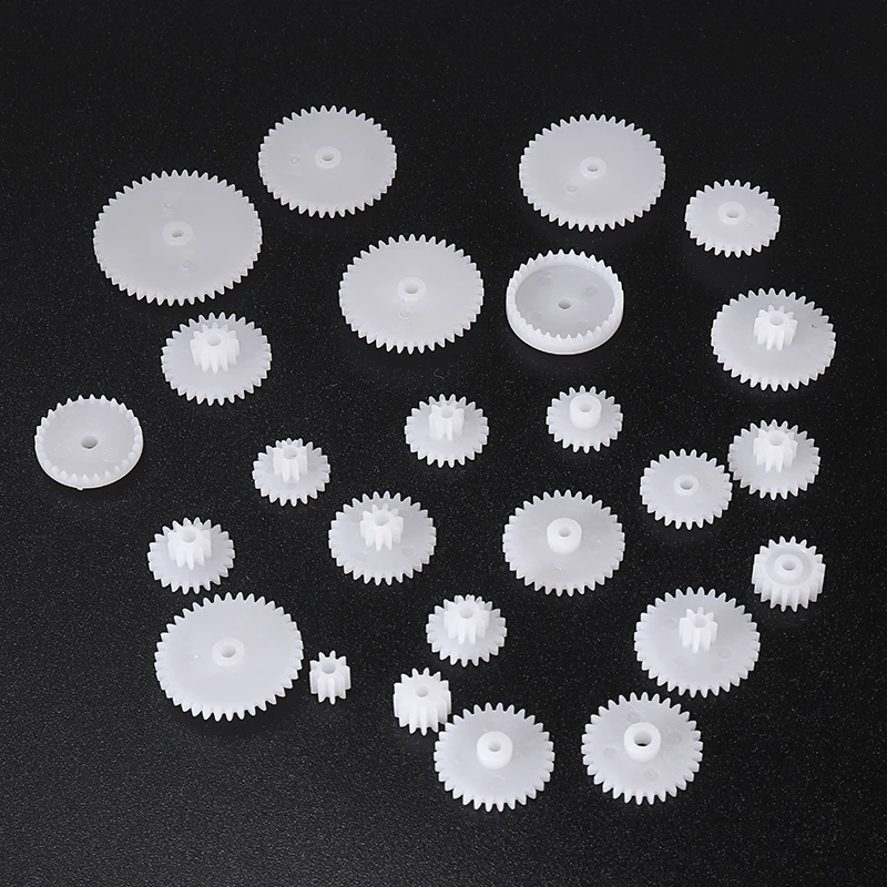 Новые 64 вида пластиковые шестерни мотор пластиковый вал один двойной слой Корона